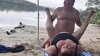 Almost caught fucking at the river - Exclusive on FapHouse