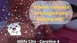 I squirted all over my bed after having wet dreams [Milfy City - Caroline - Part 4]