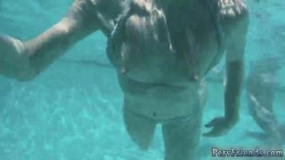 Teens play with tits on cam and ass first time Summer Pool Party