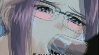 Smashing hentai nymph in glasses having sex in the pool