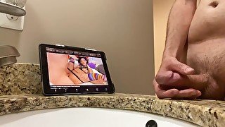 Watching teen get fucked hard ahegao huge cock huge cumshot dirty talk moaning