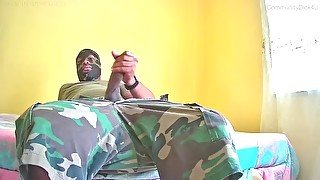 Feeling Horny Leads To Passionate 10 Minutes Of Jerking Off & Cum (Military Guy)