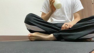 Japanese man / strength training