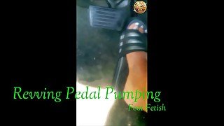 V8 Hard Loud Revving Foot Fetish The Spoiled Goddess