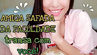 JOI- POV amiga safada da faculdade vai na sua casa😏/sexo virtual 💦/ASMR/roleplay