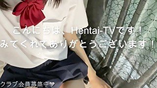 制服で自撮り❤︎パイパンにしちゃいました　黒髪 清楚 　無修正エロ動画