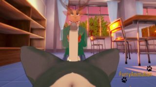 Beastars Yaoi 3D - Louse da a blowjob to Legosi