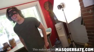 Rebel hunk jake wanks it in the kitchen for that cumshot