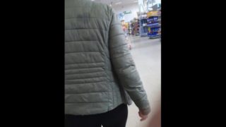 Step mom Walking in Public in Leggings and High Heels for fuck