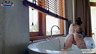 Marseline Top Masturbation In The Bathtub 2 In One + Bonus Nigonika Best Porn 2023