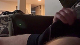 Stroking while clothed watching VR. Cuckold dirty talk