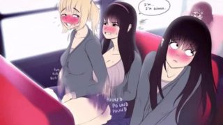 Transgirl drills female on college bus