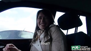 Anastasia fuck session inside the car