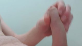 TEASING AND EDGING | hot guy plays with UNCUT dick and balls (BIG CUMLOAD) | SLOW PLAY WITH SELF