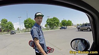 Pickedup skater assfucked by stud in pov