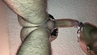 Sexy Latino Guy making me Gag on his Fat Cock!