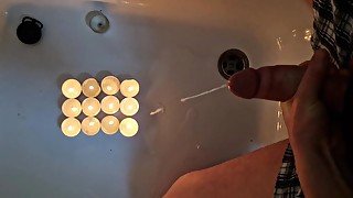 Annother cumshot on candles