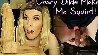 Crazy spikey dildo makes me squirt hands free anal orgasm with cumplay full