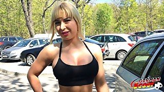 GERMAN SCOUT - Crazy Berlin Fitness Teen Deep Anal at Real Street Casting