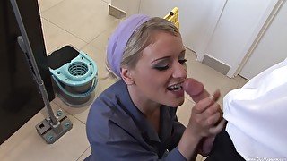 sexy housemaid Jools Brooke gets her pussy pounded by her boss