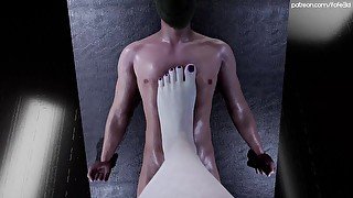 Sexy Vampire Dimitrescu's Foot Pressure [Giantess Animation]