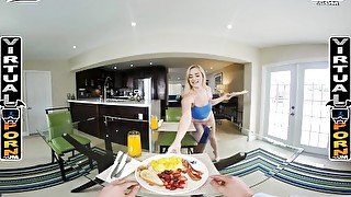 VIRTUALPORN - Fucking The Busty Blonde Next Door Blake Blossom In VR