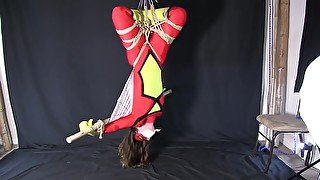 Spiderwoman Captured And Bound