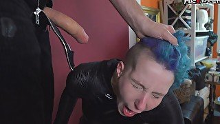 Take it deep, punk! - Blowjob