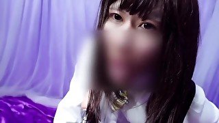 【crossdresser/偽娘/女装】よだれダラダラでフェラするOL姿の男の娘♡