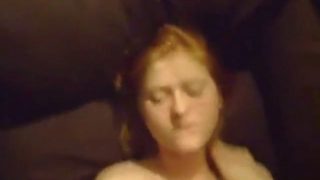 Redhead blowjob