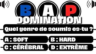 Découvre quel soumis tu es ! SOFT / HARD / CÉRÉBRAL / SM / EXTRÊME [ AUDIO PORNO FR ]