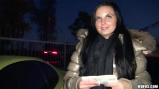 Comely brunette Czech youthful slut Tara Tattoo in outdoor