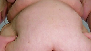 Belly play close up - BBW tummy