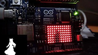 Bad Apple! on Arduino R4 LED matrix 12x8 XXX