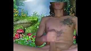 Masturbation in a paradise hot