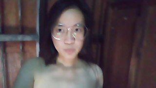 Amateur Asian girl alone in her room