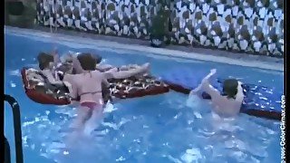 Lesbians Licking by the Pool