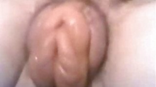 My wife pumping her pussy. Amateur extreme