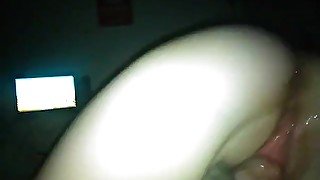 Fucking my hot petite mexican babby momma doggy style