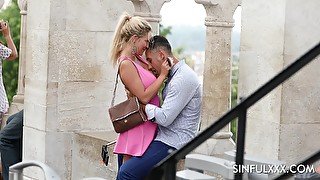 Just more than perfect Sienna Day enjoys flashing boobies during lesbian sex