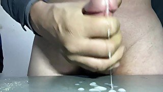 POV Amateur Twink Boy Masturbates and Tries To Jizz Squirt on iPhone