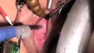 Penetrating Pee hole of slave Rowena