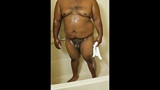 Fatdickperk solo in the shower