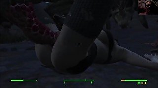 Deathclaw Threatens  Starlight Drive In: Fallout 4 Sex Mods 3D Animated Sex Gameplay Monster Sex