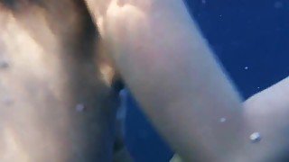 Underwater erotic nude show with 2 hot lesbians