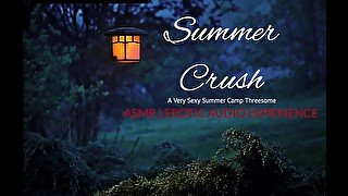 Sexy Camp Threesome in Rainstorm FFM Spontaneous Passion Kinky ASMR Erotic Audio Porn Men and Women