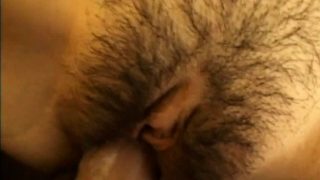 Jazmine Blythe moans softly as her hairy pussy gets fucked POV style