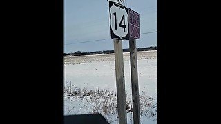 Peeing in the snow