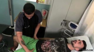 Gay doc makes his patient hard