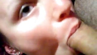 Watch me having fun while sucking my own husband's strong big cock